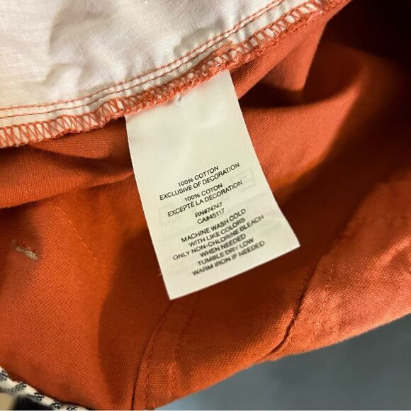 Natural Reflections Shorts Burnt Orange Size 12 NWOT - Picture 5 of 5